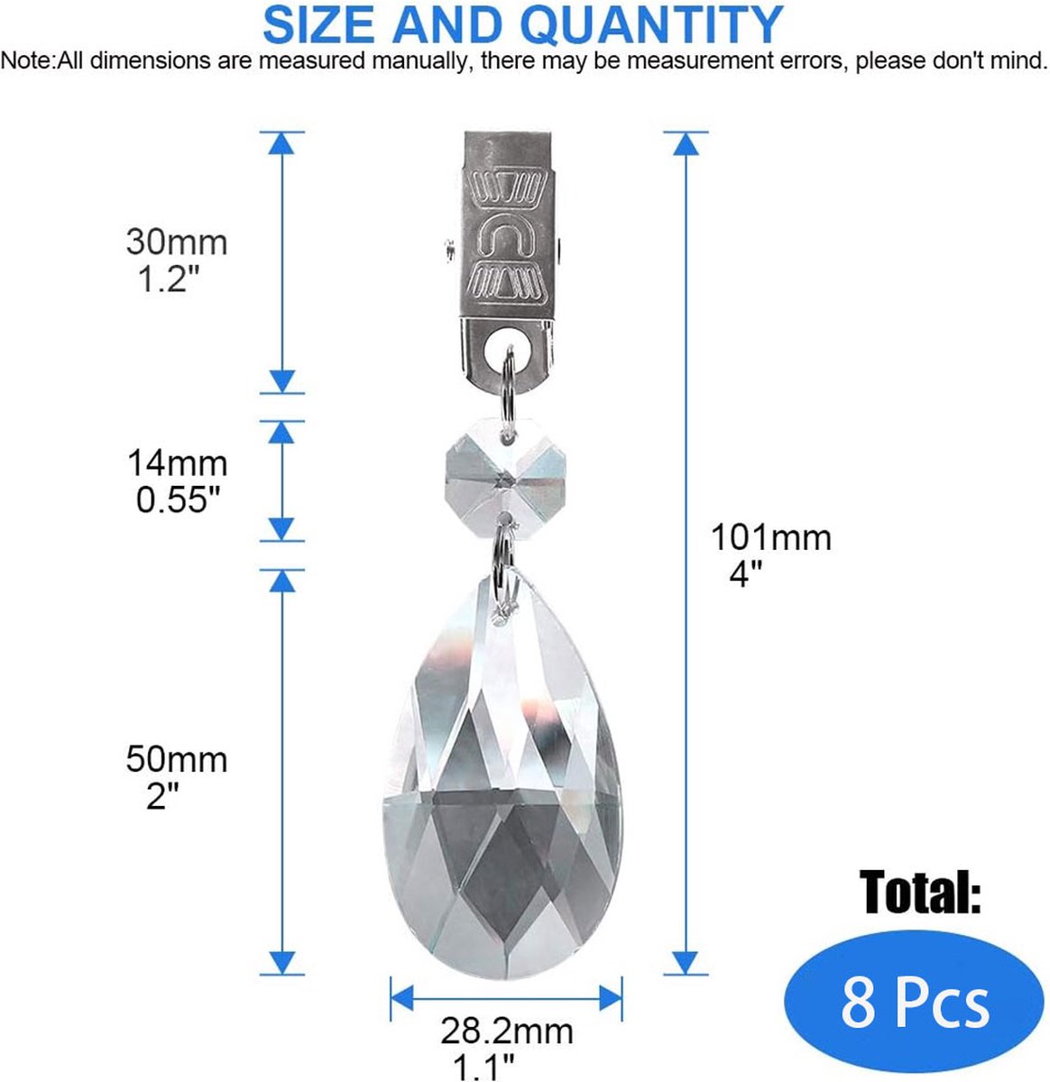 Tablecloth Weights - 8 Pieces - Tablecloth Weights - Garden Oilcloth/Tablecloth Weight Balls - Tablecloth Weighters - Weighted Tablecloth Hangers - Metal Clip - For Picnic Tables - Keep Tablecloths in Place