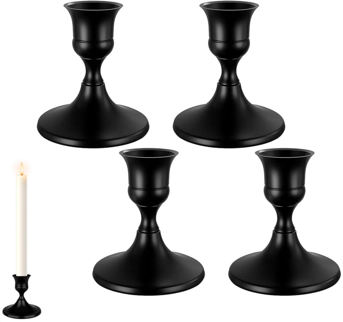 4 pieces - Candle holder - Candlestick - Candle holder - Decorative Candle Stands - metal candle holders - vintage decoration - home decoration - candle accessories - for wedding 4 pieces - Candle holder - Candlestick - Candle holder - Decorative Candle Stands - metal candle holders - vintage decoration - home decoration - candle accessories - for wedding