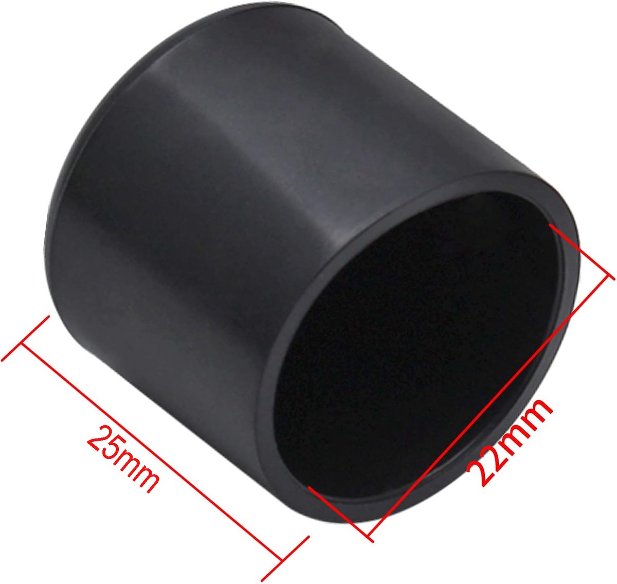 20 pieces - Chair Leg Caps - 22*22*25mm - furniture leg covers - Round rubber furniture leg protectors - Chair protector - floor protection - chair leg protectors - chair socks - for chair legs