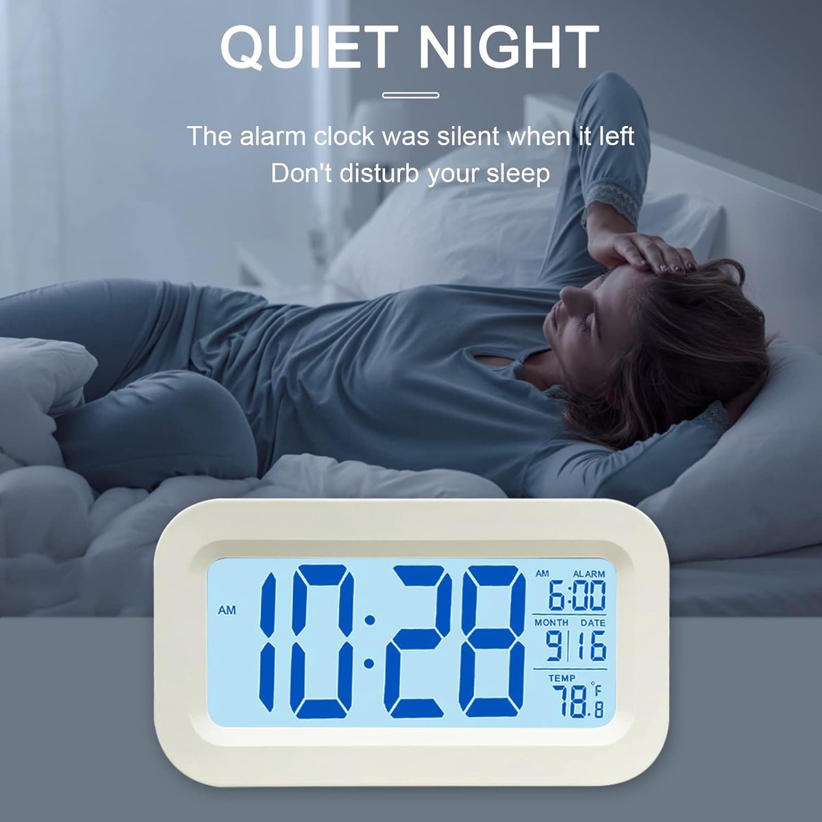 Alarm clock - digital alarm clock - Digital Clock (rechargeable) - digital alarm clocks - LED alarm clock with temperature - Children%27s alarm clock - Alarm clock - snooze function - calendar - child%27s alarm clock - Travel alarm clock - Alarm Clock - for b