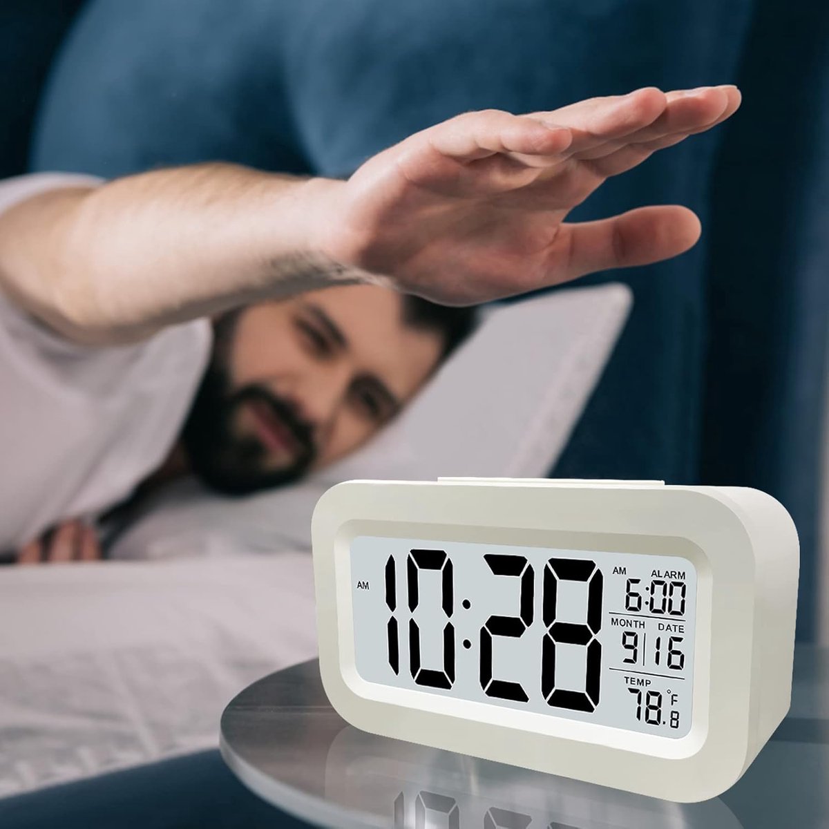 Alarm clock - digital alarm clock - Digital Clock (rechargeable) - digital alarm clocks - LED alarm clock with temperature - Children%27s alarm clock - Alarm clock - snooze function - calendar - child%27s alarm clock - Travel alarm clock - Alarm Clock - for b