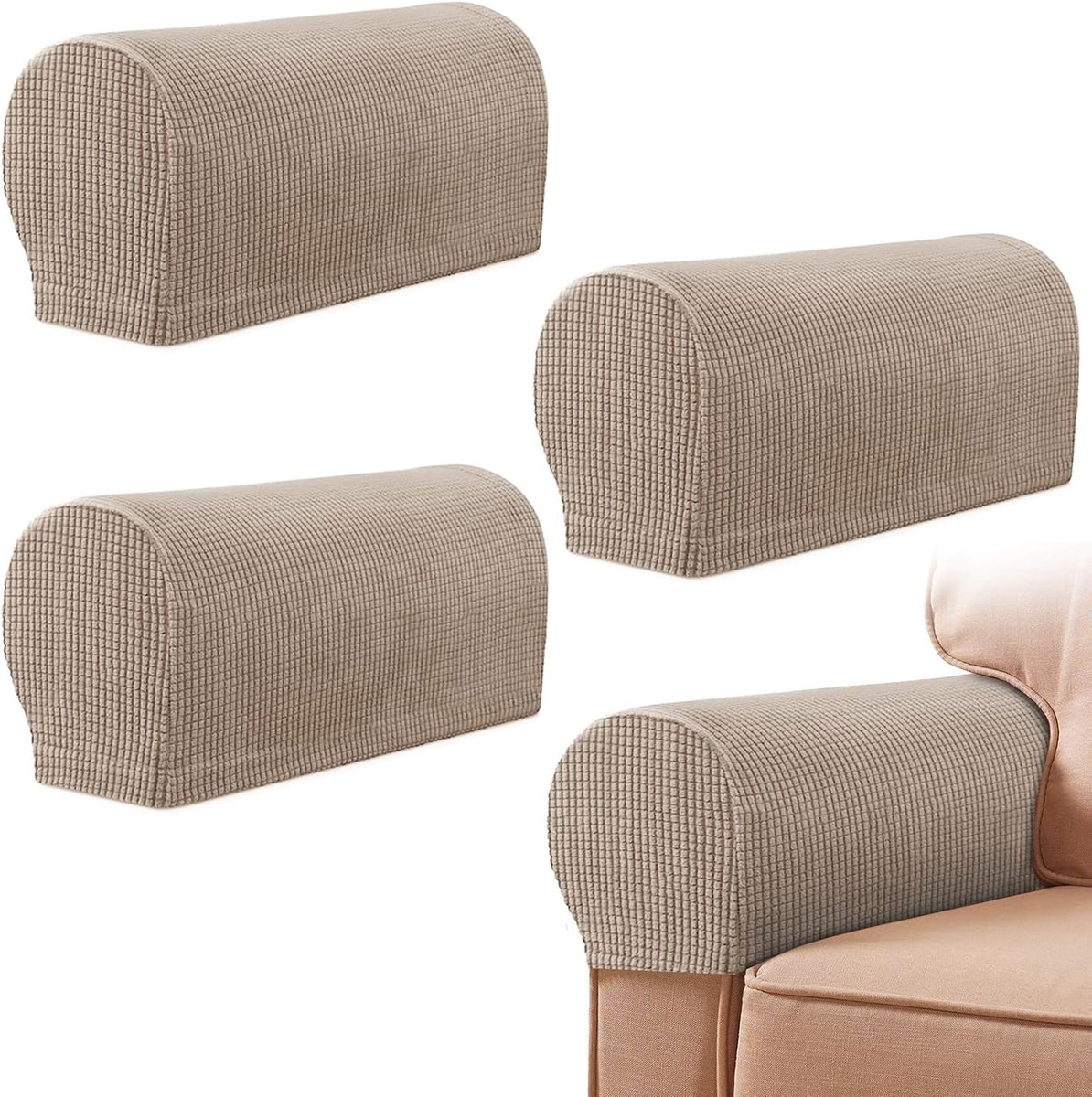 4 Pieces - Armrest Protection Covers - Protective Cover - Elastic Sofa Cover - Sofa Armrest Cover - Gloves for Sofa Armrests - Anti-Slip - Anti-Scratch - for Reclining Square 4 Pieces - Armrest Protection Covers - Protective Cover - Elastic Sofa Cover - Sofa Armrest Cover - Gloves for Sofa Armrests - Anti-Slip - Anti-Scratch - for Reclining Square
