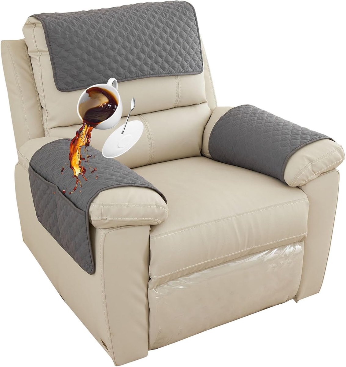 Sofa Cover - 3-Piece Set - Sofa Armrest Cover - Cushion Armrest Pad - Armchair Cover with Pockets - Sofa Protectors - Removable Headrest Cover - Sofa Remote Control Storage Bag - Non-Slip Furniture Protector Sofa Cover - 3-Piece Set - Sofa Armrest Cover - Cushion Armrest Pad - Armchair Cover with Pockets - Sofa Protectors - Removable Headrest Cover - Sofa Remote Control Storage Bag - Non-Slip Furniture Protector