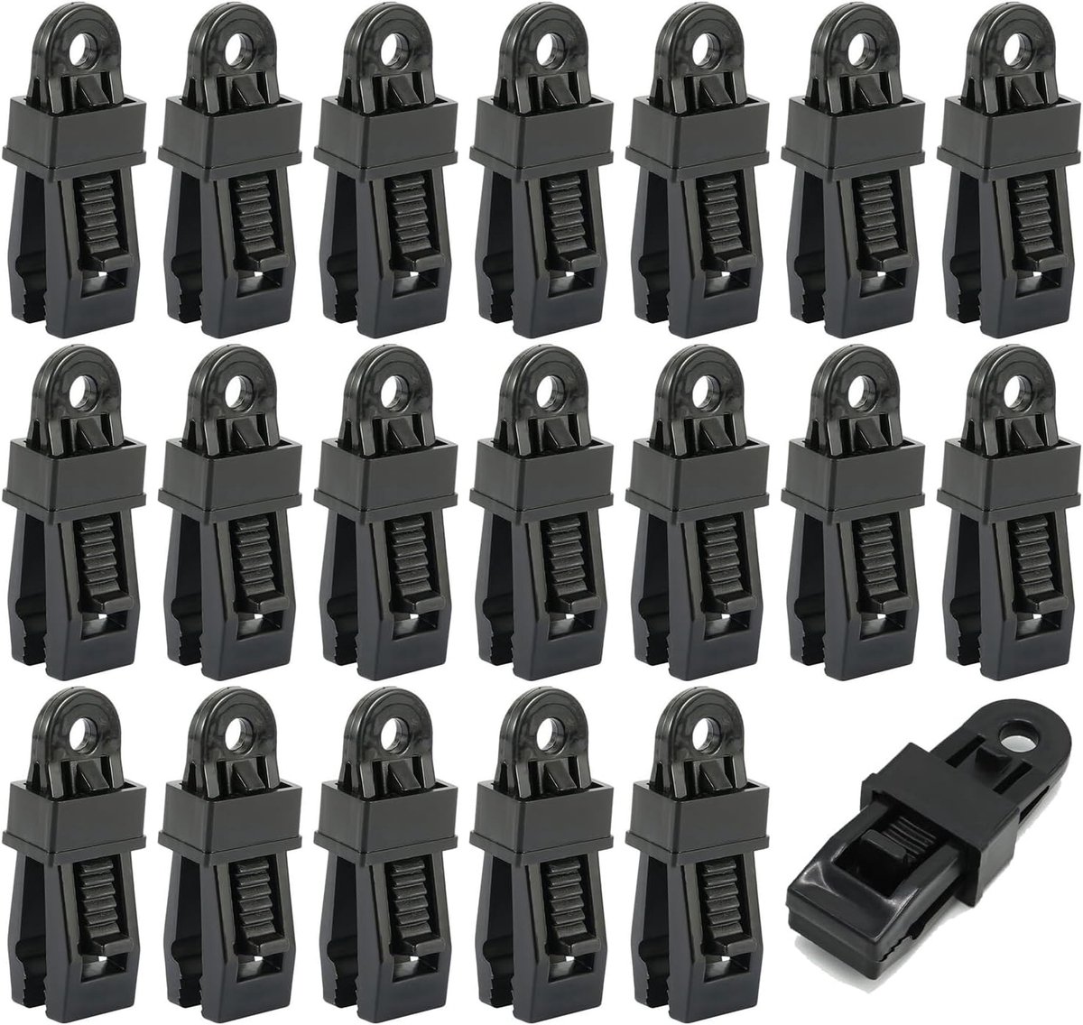 20 pieces - Tent clamps - Tarpaulin clips - Tent clip - tent clip awning clip - camping awning clip - crocodile clips - tarpaulin clip tarpaulin clip - for swimming pools, canopies, caravan awnings, car covers, outdoor tents, canopies and covers - 7.8*2.3