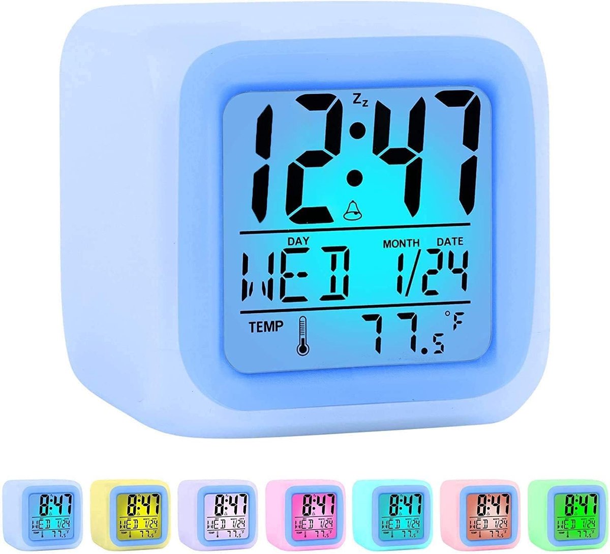 Alarm clock - digital alarm clock - Digital Clock - digital alarm clocks - Digital Children%27s Alarm Clock with 7 Color Changes - Children%27s Alarm Clock - LED Night Light - Alarm Clock - child%27s alarm clock - Travel Alarm Clock - Alarm Clock - for bedroom