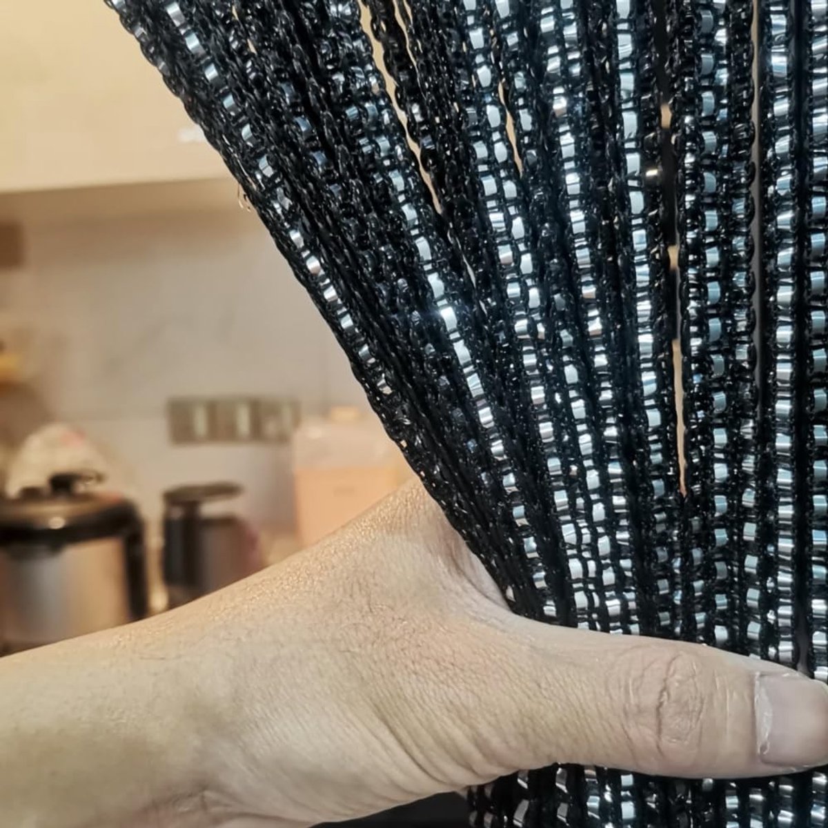 99*199 cm - Fly curtain - Screen door - Door curtain - Window decoration - Bead curtain - crystal bead coded door curtain - with tassels - wardrobe curtain - door cord - curtains - mosquito net - for doorway
