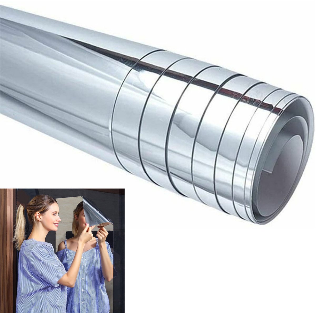 Full-length mirror - 40*122 cm - Self-adhesive mirror stickers - Flexible mirror sheets - Bathroom soft mirror - Soft mirror - mirror paper - wall stickers with mirror effect - self-adhesive mirror - unbreakable mirror - room decoration - wall decoration Full-length mirror - 40*122 cm - Self-adhesive mirror stickers - Flexible mirror sheets - Bathroom soft mirror - Soft mirror - mirror paper - wall stickers with mirror effect - self-adhesive mirror - unbreakable mirror - room decoration - wall decoration