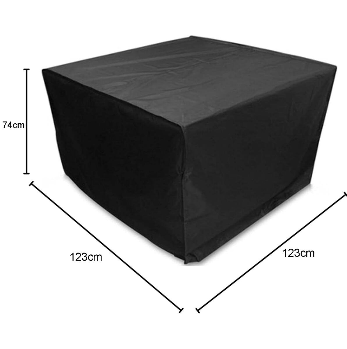 Garden Table Cover - 123*123*74 cm - Garden Furniture Cover - Square Garden Furniture Cover - Waterproof Garden Furniture Protective Cover - Waterproof Garden Table Cover - Dust Cover - Anti-UV - 210D Oxford Table Cover - for Garden