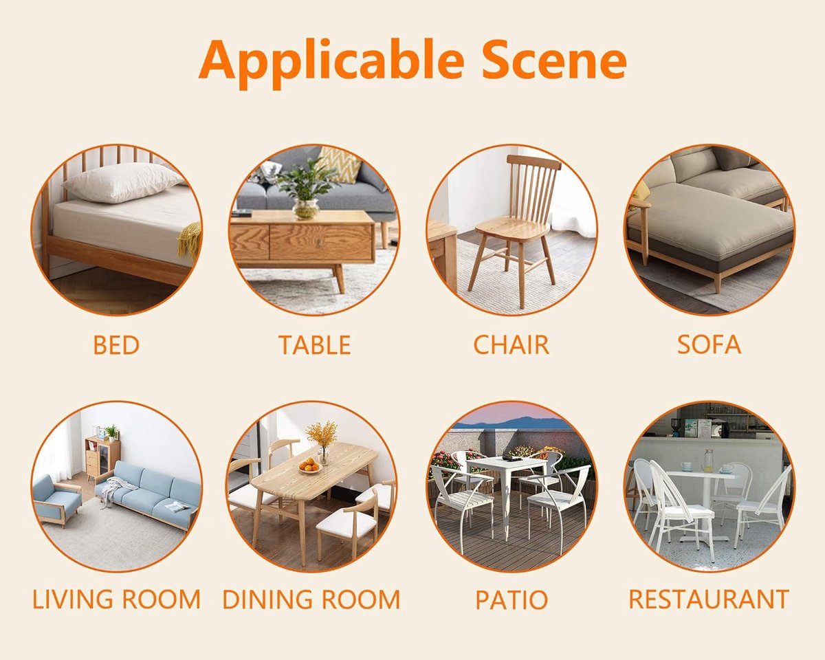 20 pieces - Chair Leg Caps - 32*32*34mm - furniture leg covers - Round rubber furniture leg protectors - Chair protector - floor protection - chair leg protectors - chair socks - for chair legs