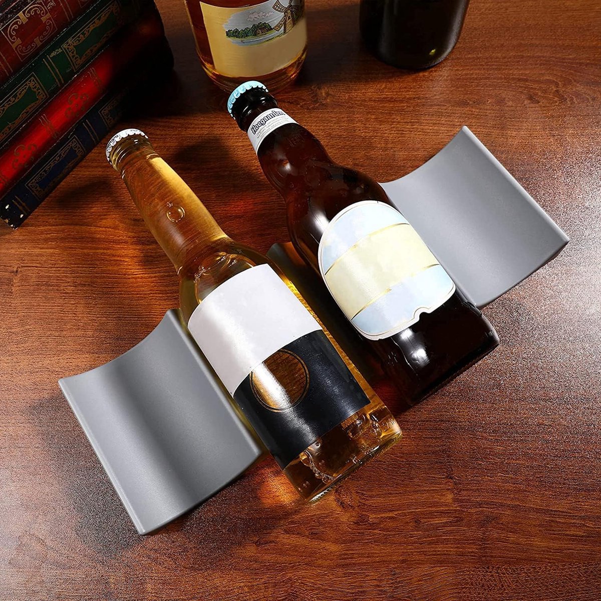 Bottle rack - Beverage bottle rack - Refrigerator bottle holder - Plastic bottle holder - Wine bottle holder - Wine rack - Storage organizer - Refrigerator organizer - Wine bottle display mat - Can holder - for wine bottles