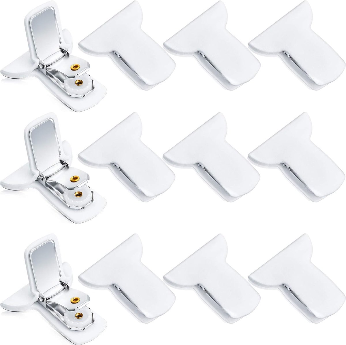 12 pieces - Duvet clips - Quilted duvet clips - with foam and metal - Duvet clamps - Duvet pegs - Clamps - Clips - Sturdy duvet clips - Bedding accessories - for duvets