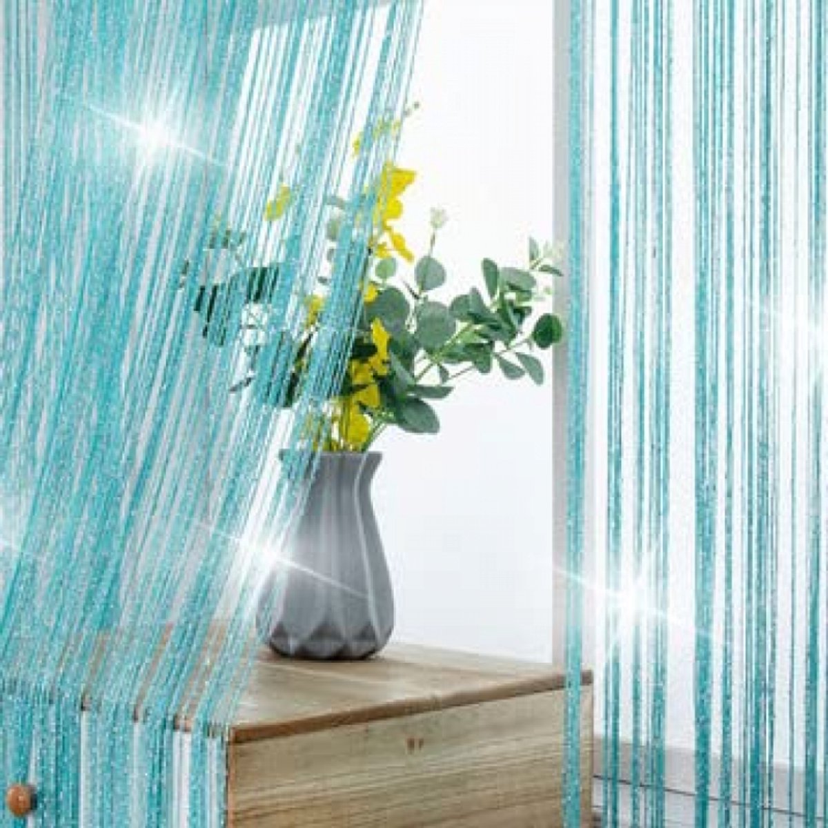99*199 cm - Fly curtain - Screen door - Door curtain - Window decoration - with tassels - wardrobe curtain - door cord - curtains - mosquito net - for doorway