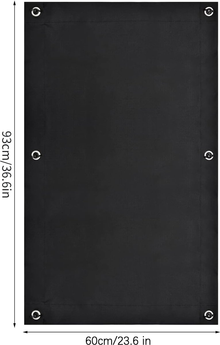 60*93 cm - Blackout curtain - Drill-free blackout curtain - portable blackout curtain - with 7 suction cups - blackout sun protection - thermally insulated - roller blind - for skylight