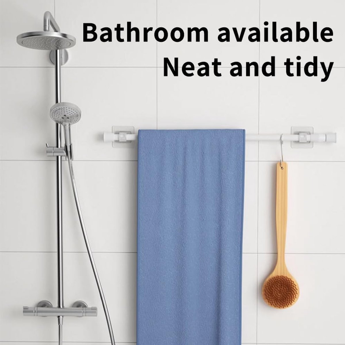 6 pieces - Curtain rod hook - 6*6 cm - drill-free curtain holders - self-adhesive curtain rod holders - drill-free curtain hooks - curtain accessories - for curtain rods