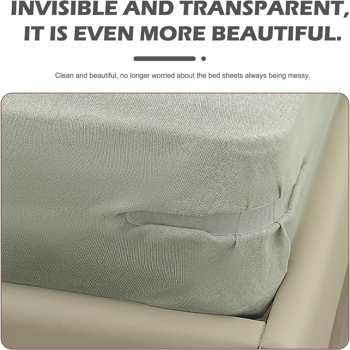 4 pieces - Sheet holder - Bed sheet holder - Duvet clips - Sheet clamps - with fastening strips - removable fitted sheet corner holders - bed clips - corner holders for covers - for mattress protectors