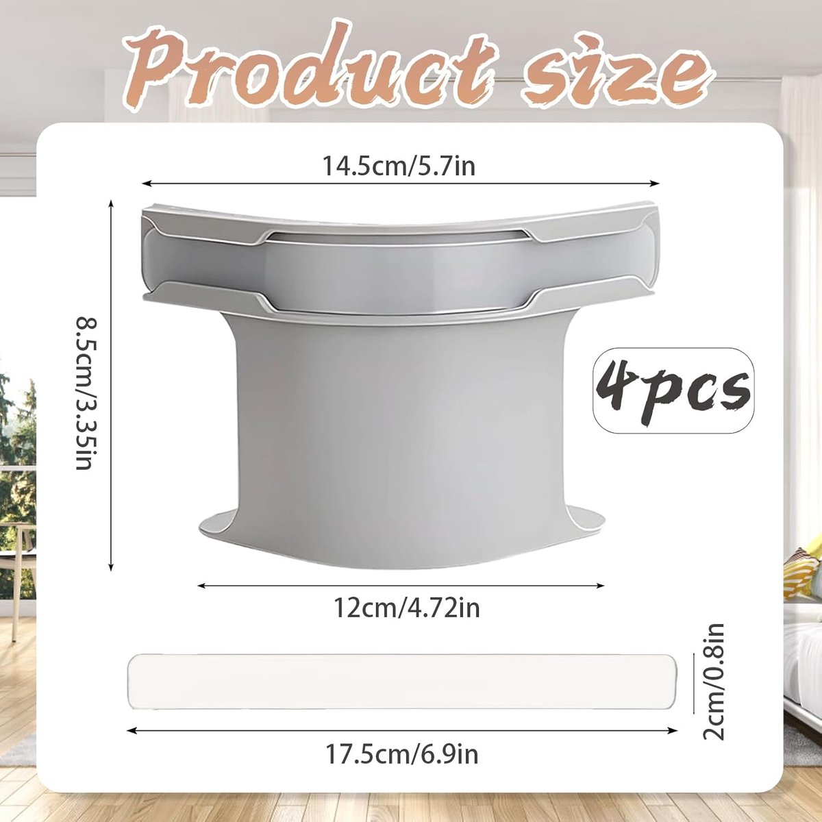 4 pieces - Sheet holder - Bed sheet holder - Duvet clips - Sheet clamps - with fastening strips - removable fitted sheet corner holders - bed clips - corner holders for covers - for mattress protectors