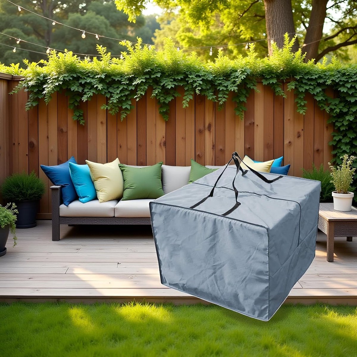 Storage bag - Furniture cover - Garden furniture cover - Storage bag for seat cushion - Oxford fabric storage bag - Waterproof storage bag - dust cover - with storage bag - with zipper