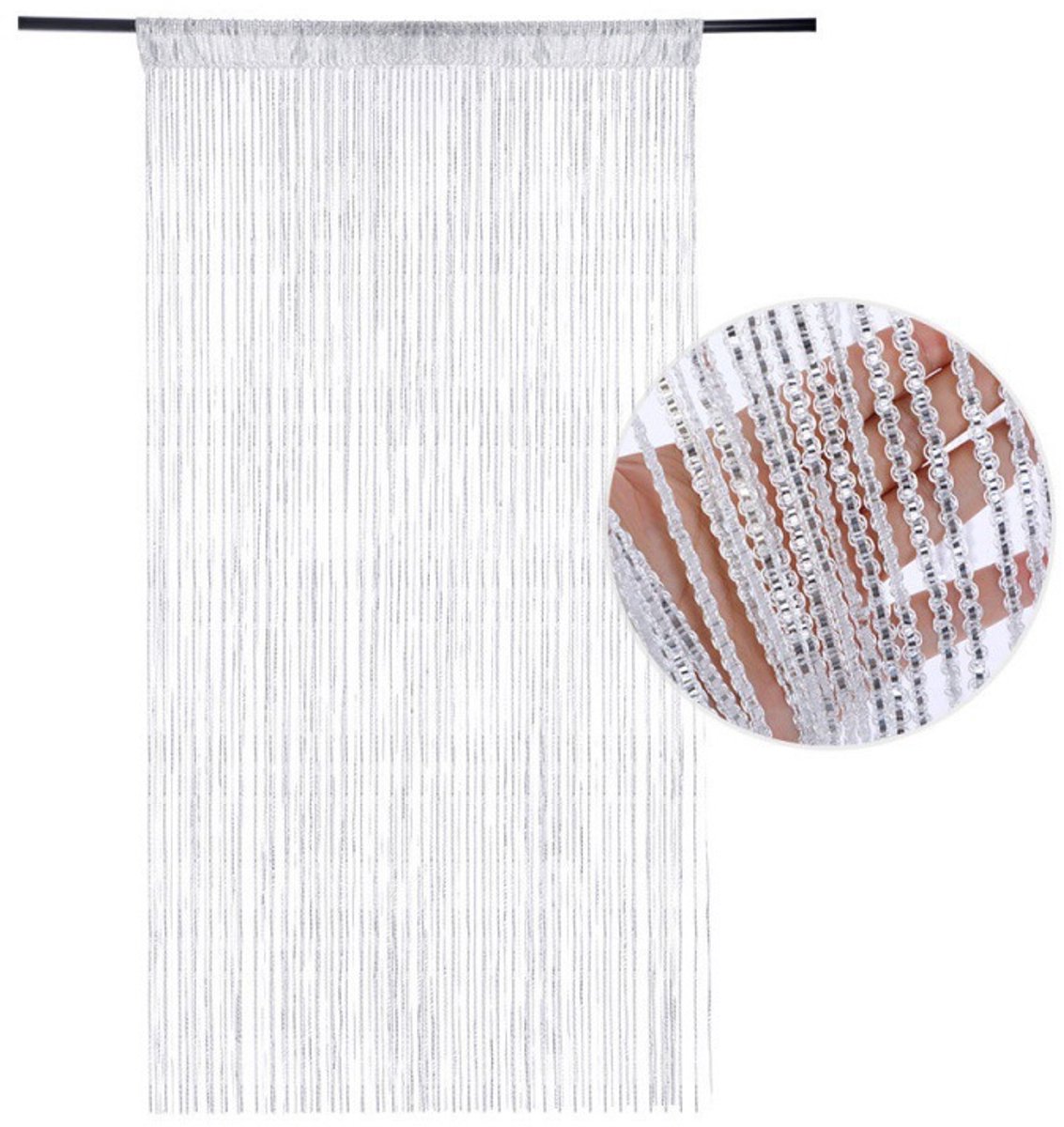 99*199 cm - Fly curtain - Screen door - Door curtain - Window decoration - Bead curtain - crystal bead coded door curtain - with tassels - wardrobe curtain - door cord - curtains - mosquito net - for doorway 99*199 cm - Fly curtain - Screen door - Door curtain - Window decoration - Bead curtain - crystal bead coded door curtain - with tassels - wardrobe curtain - door cord - curtains - mosquito net - for doorway