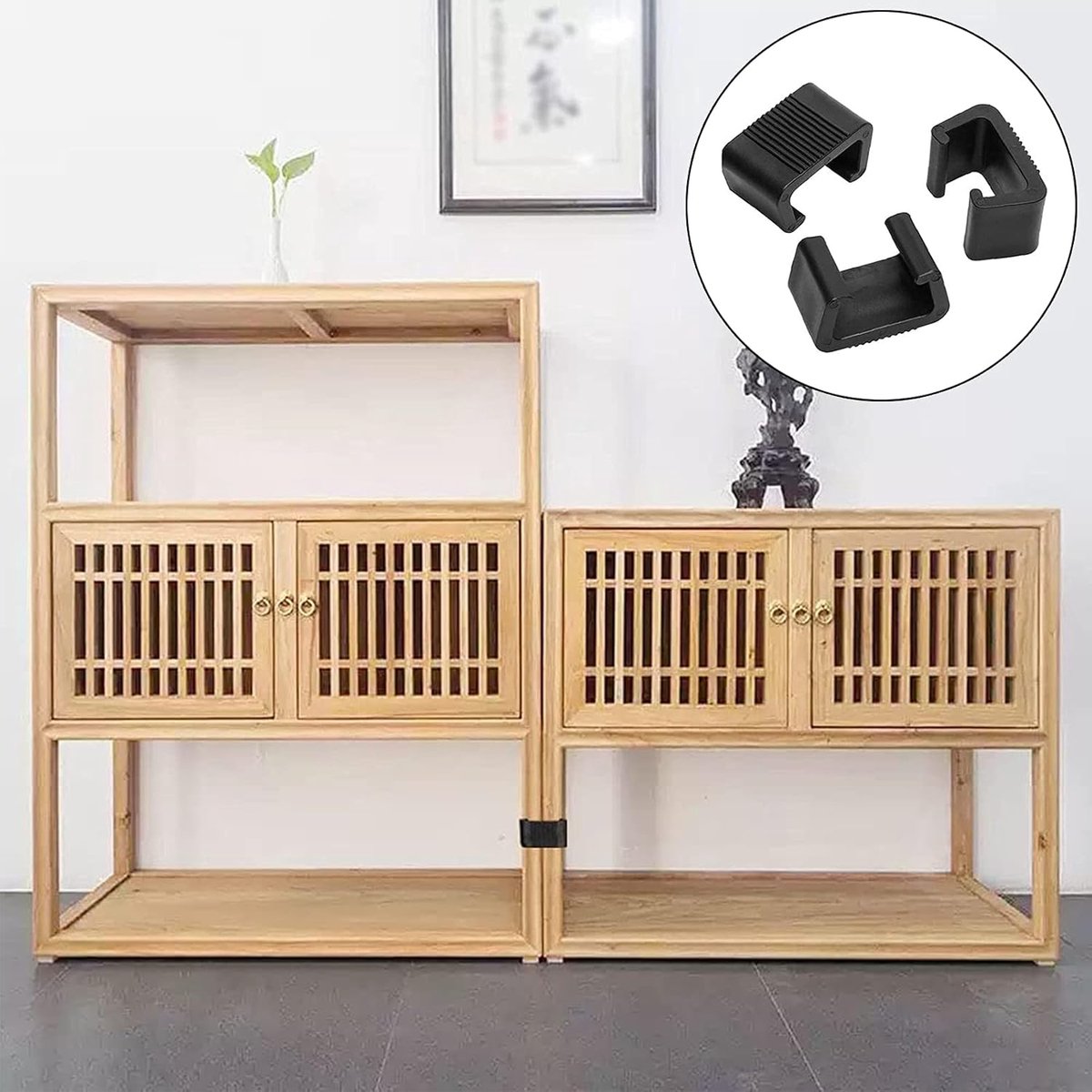 8 pieces - Furniture clamps - 6.5*3.8*4.2cm - garden furniture clips - Rattan garden furniture clips - plastic furniture clips - clips - for garden furniture