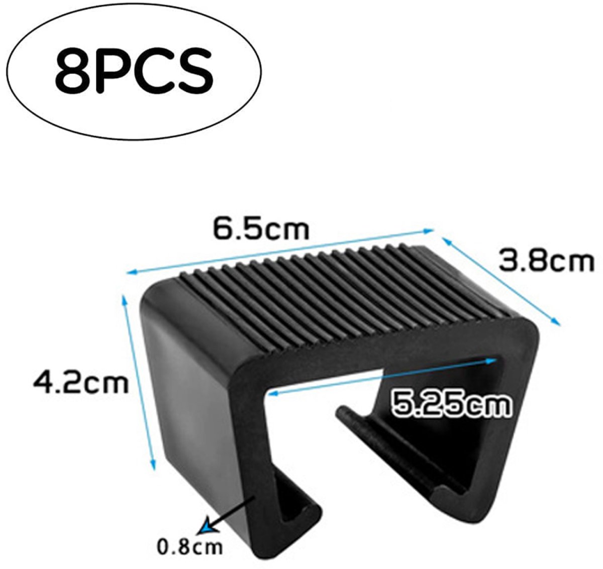 8 pieces - Furniture clamps - 6.5*3.8*4.2cm - garden furniture clips - Rattan garden furniture clips - plastic furniture clips - clips - for garden furniture