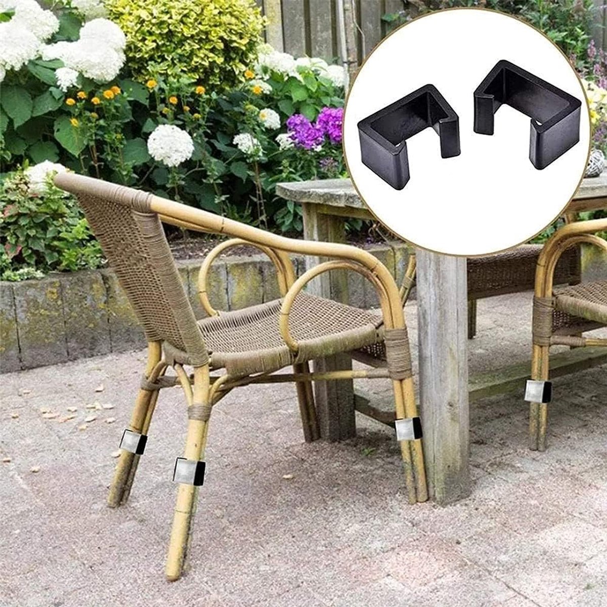 8 pieces - Furniture clamps - 6.5*3.8*4.2cm - garden furniture clips - Rattan garden furniture clips - plastic furniture clips - clips - for garden furniture