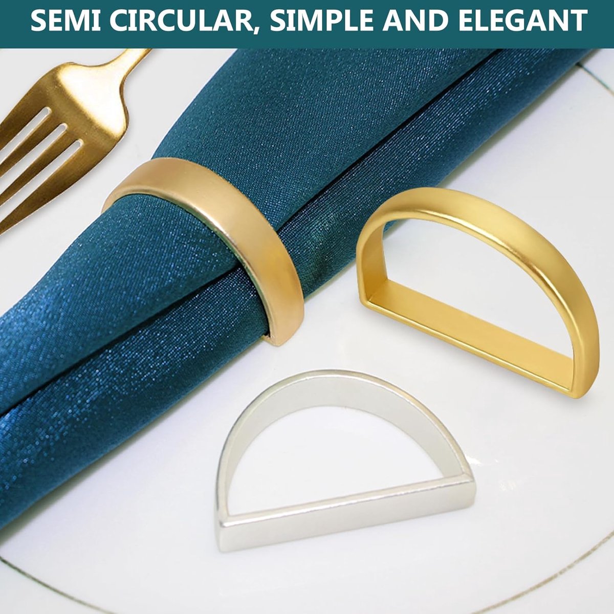 12 pieces napkin rings - gold napkin ring - Napkin rings table decoration - Napkin Ring - Gold Napkin Rings - Silver Napkin Rings - Table Accessories - Table Setting - Table Decoration - for wedding