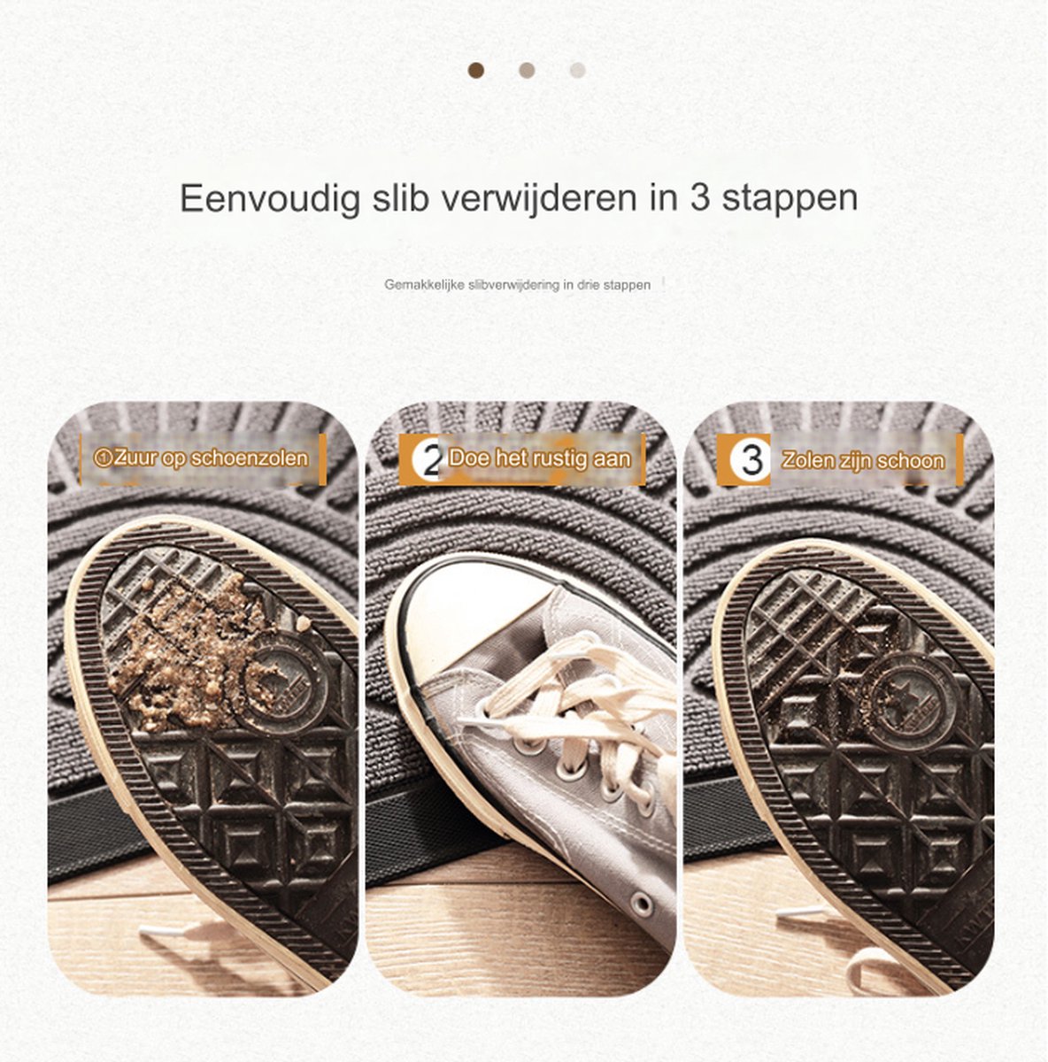 Rubber doormat - Semi-circular - Outdoor Anti-slip Washable Doormat - Rain - Outdoor - Indoor doormat - Dark gray - Drying mat - 60 * 90 cm - cleaning mat - outdoor - hall - balcony