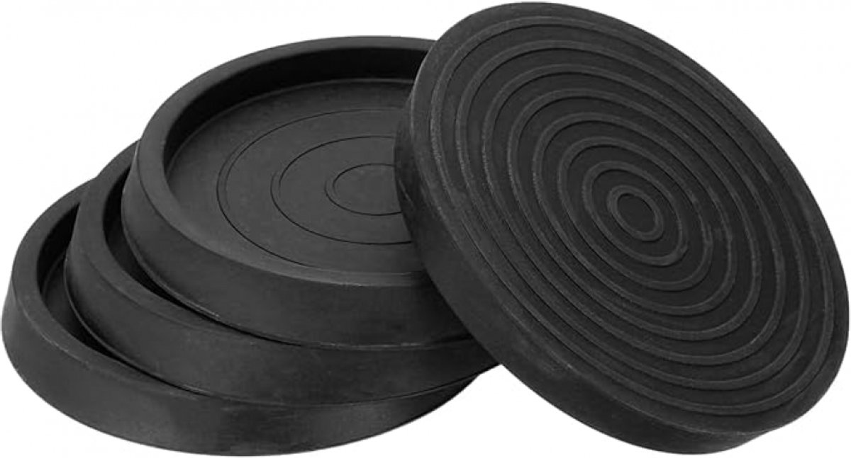 4 Pieces - Non-Slip Furniture Pads - Rubber - Black - Round - For Floor and Furniture Protection - For Bed Sofa Stoppers - 75*75*9mm 4 Pieces - Non-Slip Furniture Pads - Rubber - Black - Round - For Floor and Furniture Protection - For Bed Sofa Stoppers - 75*75*9mm