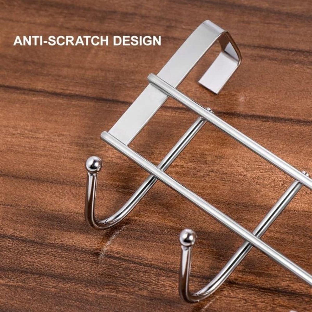 Door Coat Rack with 5 Hooks - Coat Rack on the Door - Clothes Rack - Towel Holder on the Door - For Clothes