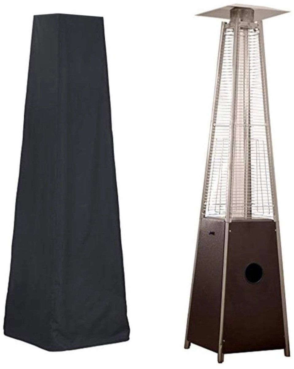 Patio Heater Cover - Heavy-Duty Waterproof Porch Cover - Patio Heater Cover - Pyramid Style Heated Umbrella Cover - Dust Cover for Outdoor Use - Heater Cover - for Pyramid Torch Patio Heaters - 221x53x61cm - Black Patio Heater Cover - Heavy-Duty Waterproof Porch Cover - Patio Heater Cover - Pyramid Style Heated Umbrella Cover - Dust Cover for Outdoor Use - Heater Cover - for Pyramid Torch Patio Heaters - 221x53x61cm - Black