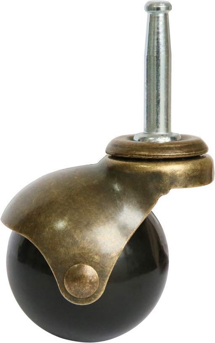 Set of 4 Furniture castors - transport castors - 50mm - Swivel castor - 30kg Load capacity - Height 64mm