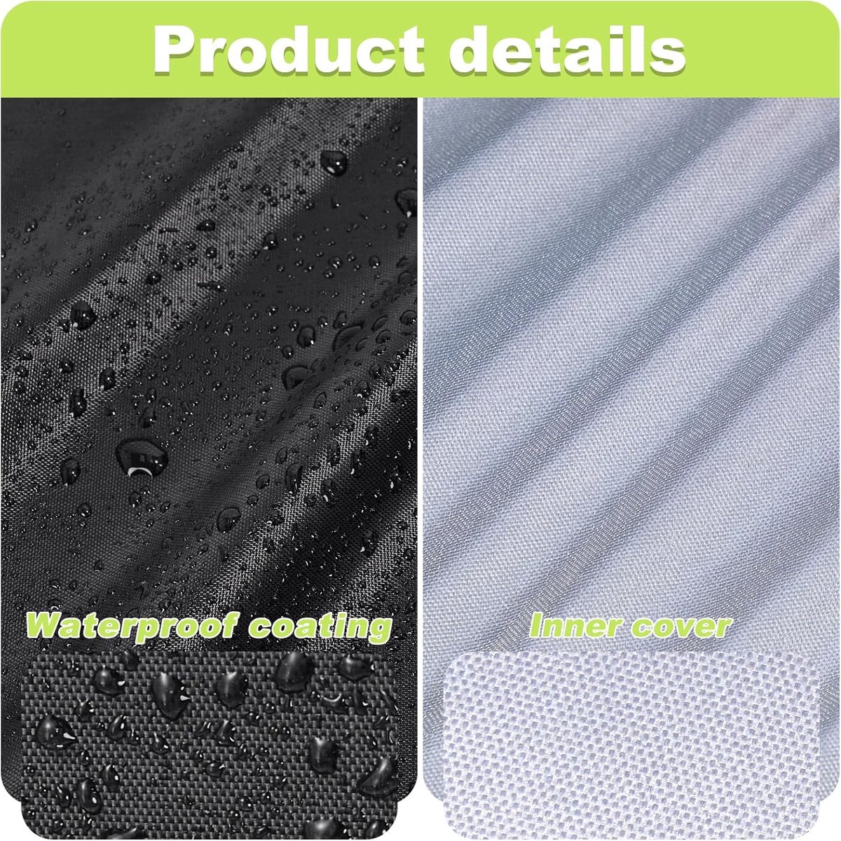 Garden Chair Cover - Waterproof Protective Cover for Garden Furniture - Protective Cover for Garden Chairs - Cover Suitable for Stackable Chairs - 89*89*120/89cm - Black - 210D Oxford Cloth - Waterproof - Durable - Garden Furniture Covers - Garden Furnitu