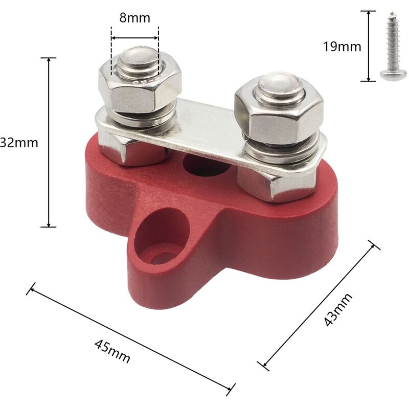 Heavy Duty M8 Dual Pins 5/16",30,In Stock"