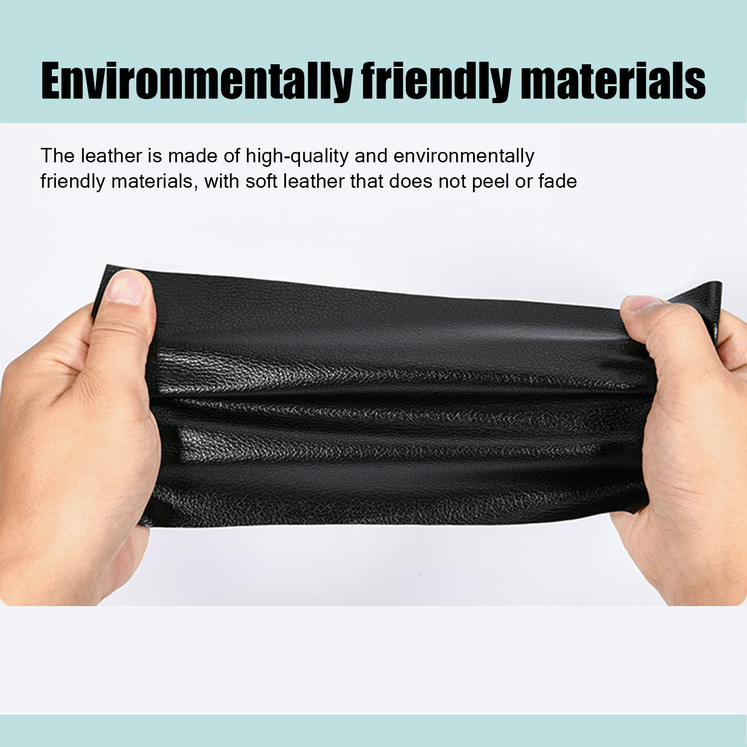 Self-adhesive repair patch artificial leather 50x138 cm Black Black Black Variety
