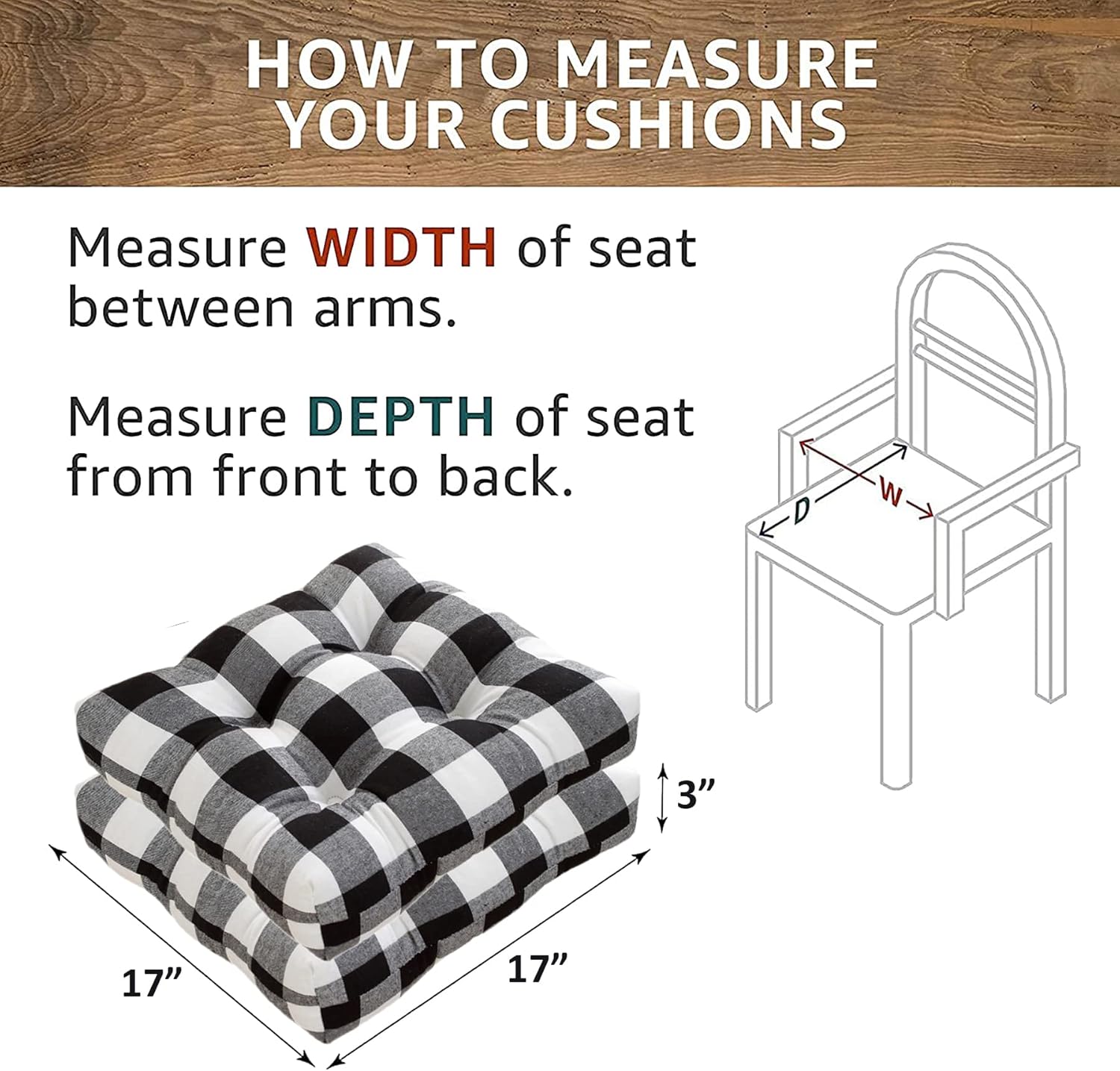 Kitchen Chair Cushions with Ties