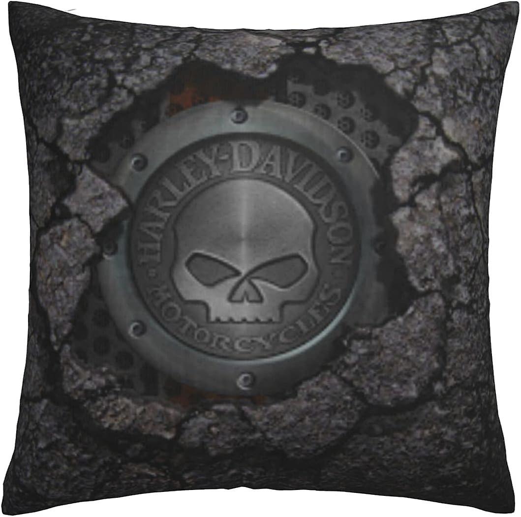 Harley Davidson Decorative Pillowcase H-400 Soft Warm Cover Compatible with Bed Sofa Outdoor Cushions Harley Davidson Decorative Pillowcase H-400 Soft Warm Cover Compatible with Bed Sofa Outdoor Cushions
