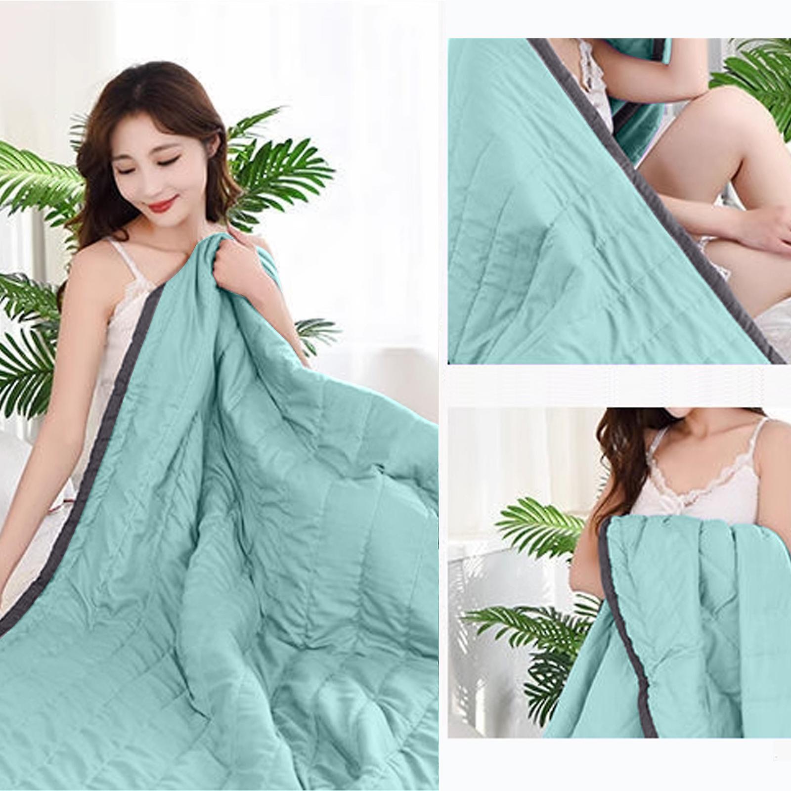 Cooling Blanket 100x140cm Double-Sided Summer Cooling Fiber for Hot Sleepers and Night Sweats