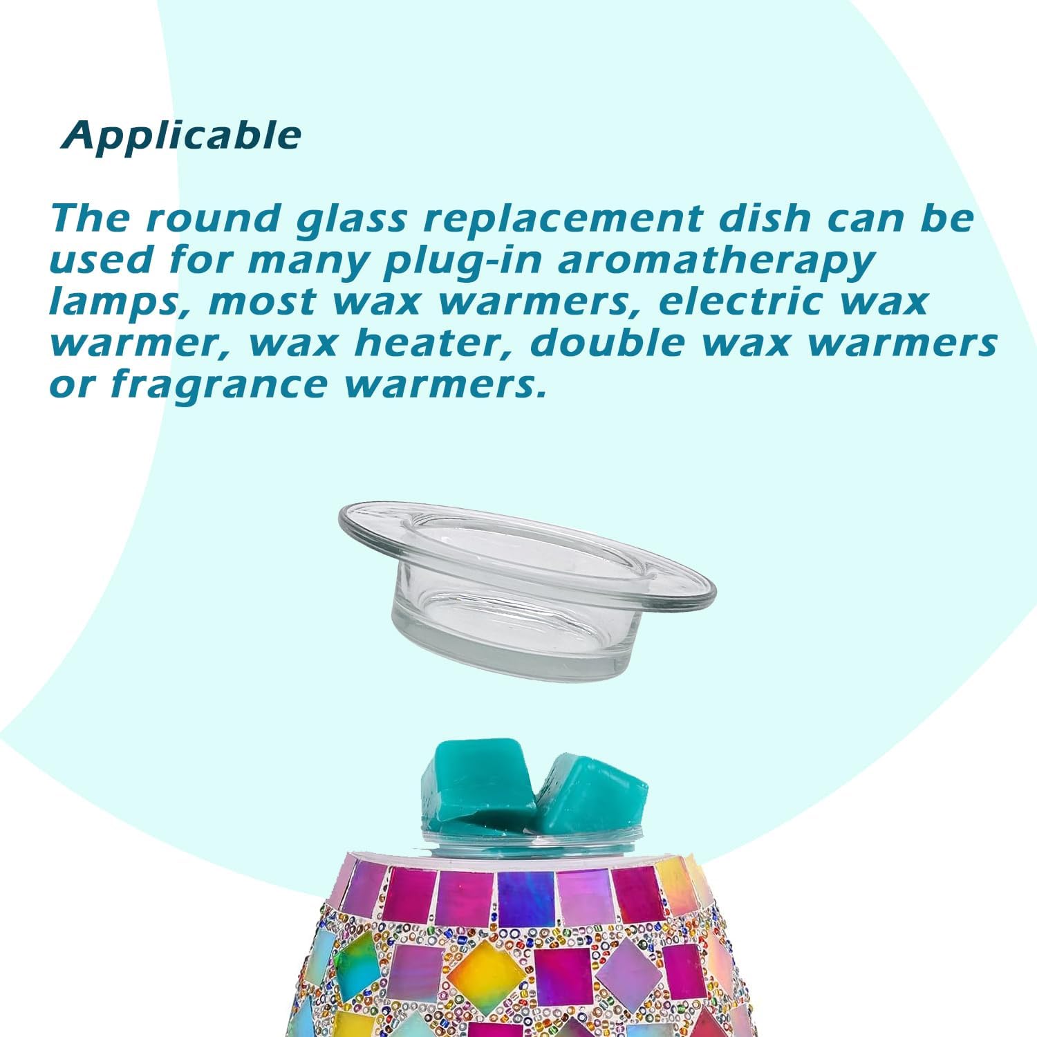 2Pcs Replacement Wax Warmer Dish for Electric Oil Aromatherapy Burner/Warmer