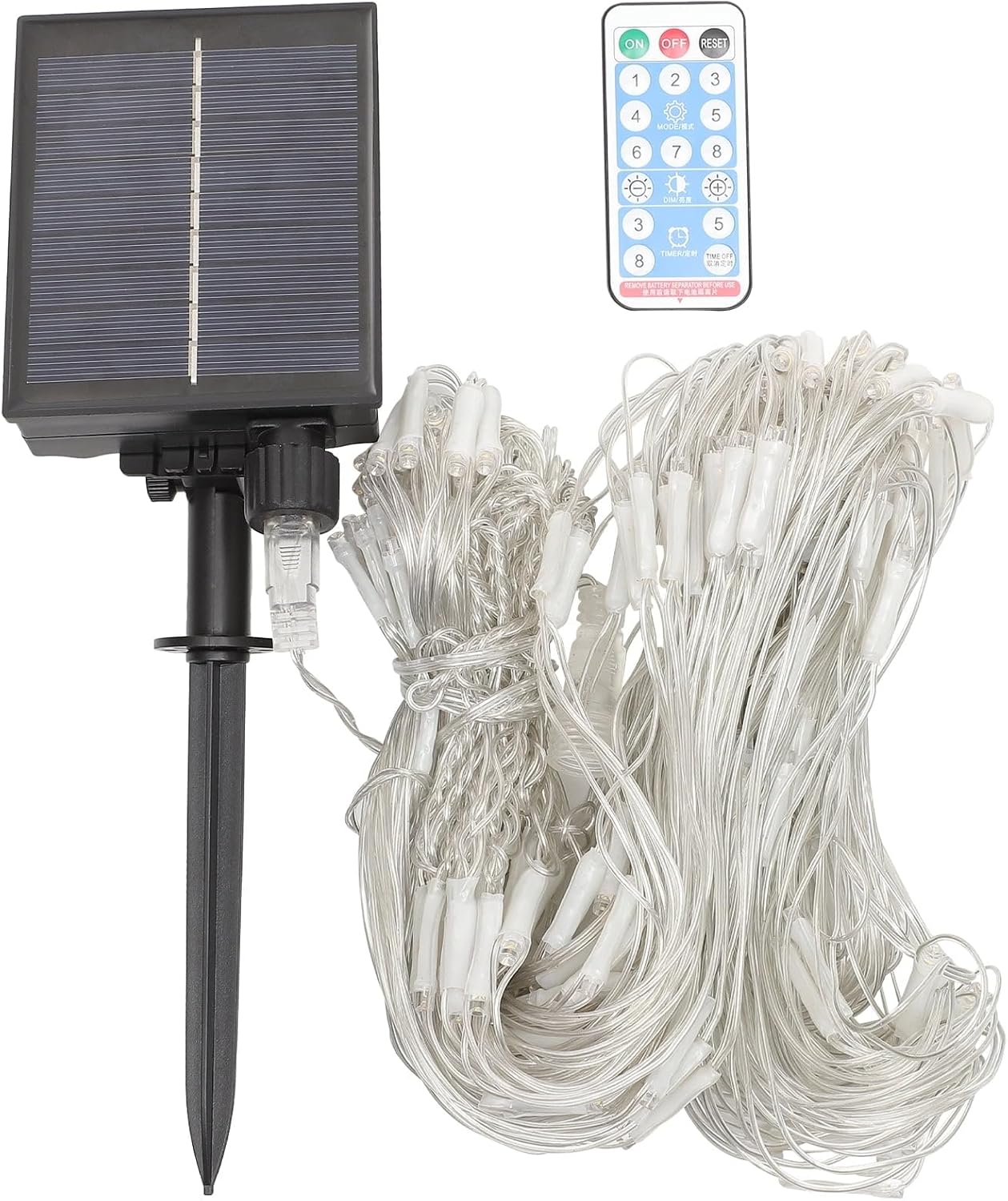 Solar Net Mesh String Lights