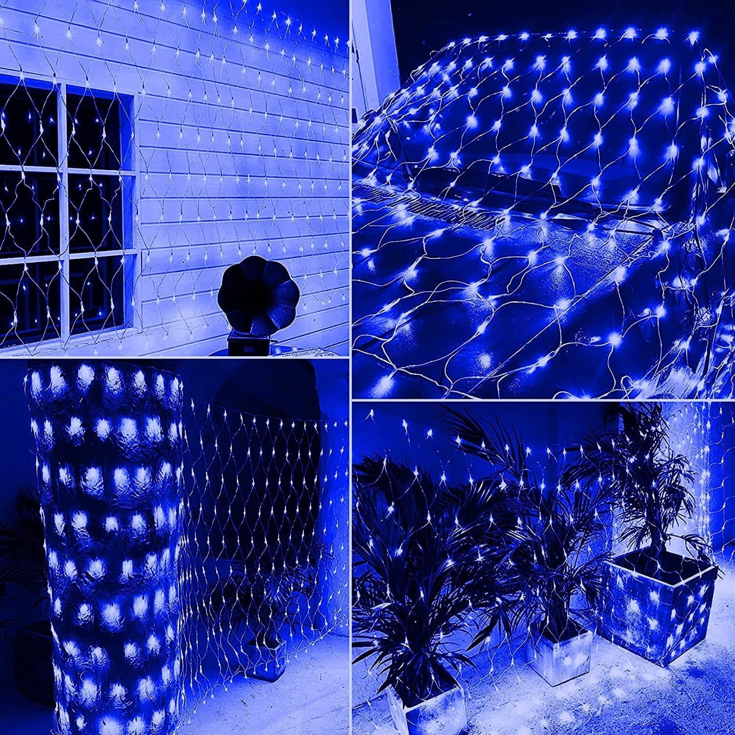 Solar Net Mesh String Lights