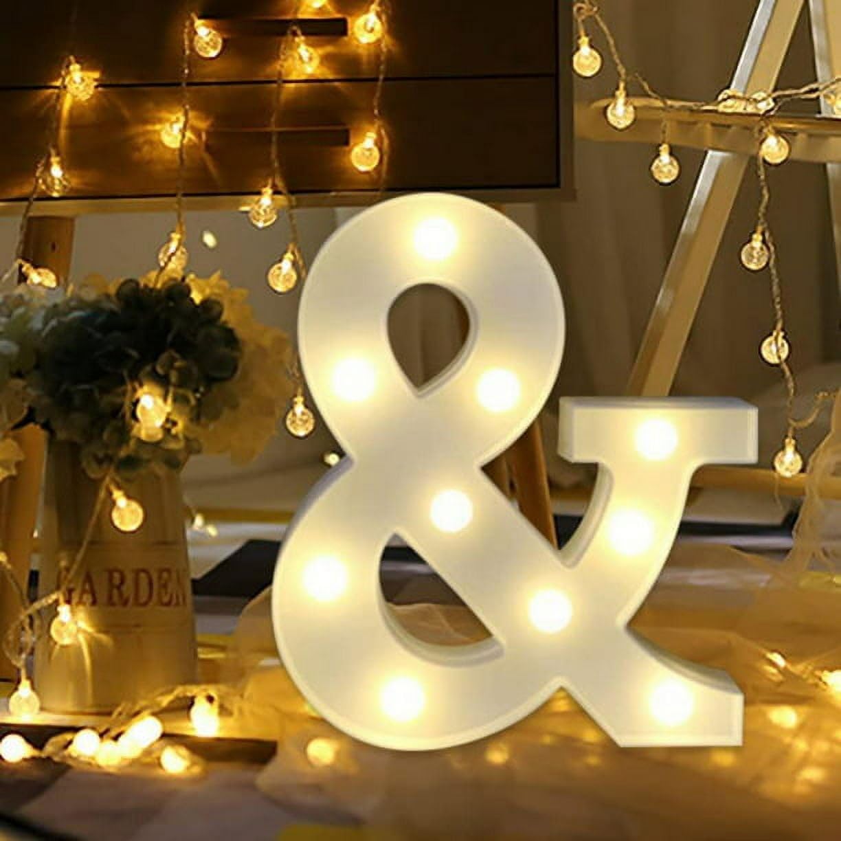 A - Z LED Letter Lights Alphabet Light Up Sign Battery Operated Night Lights for Home Party Wedding Christmas Decoration A - Z LED Letter Lights Alphabet Light Up Sign Battery Operated Night Lights for Home Party Wedding Christmas Decoration