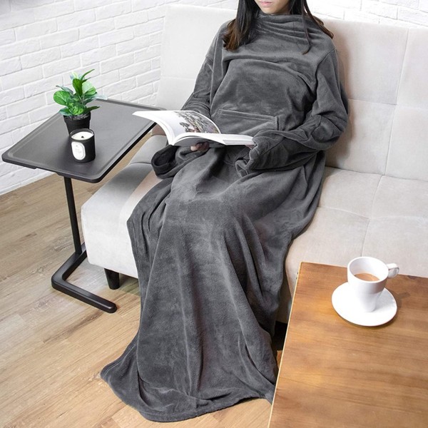 Portable Blanket with Sleeves Winter Soft Sherpa Weighted Blanket Sofa Blanket Adult Warm Long Lazy TV Blanket Plush Coat Portable Blanket with Sleeves Winter Soft Sherpa Weighted Blanket Sofa Blanket Adult Warm Long Lazy TV Blanket Plush Coat