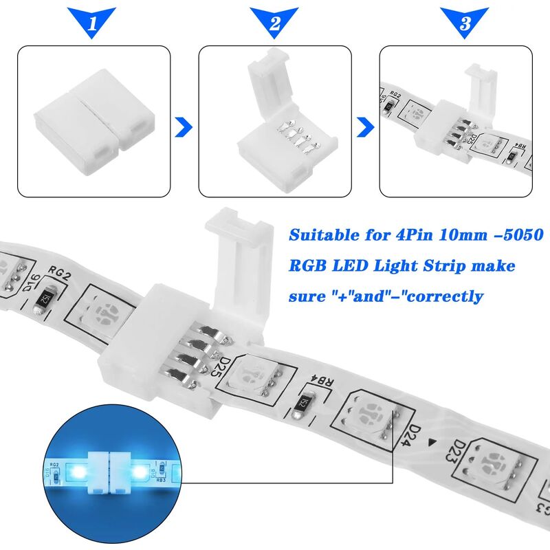 RGB LED Strip Connector Kit