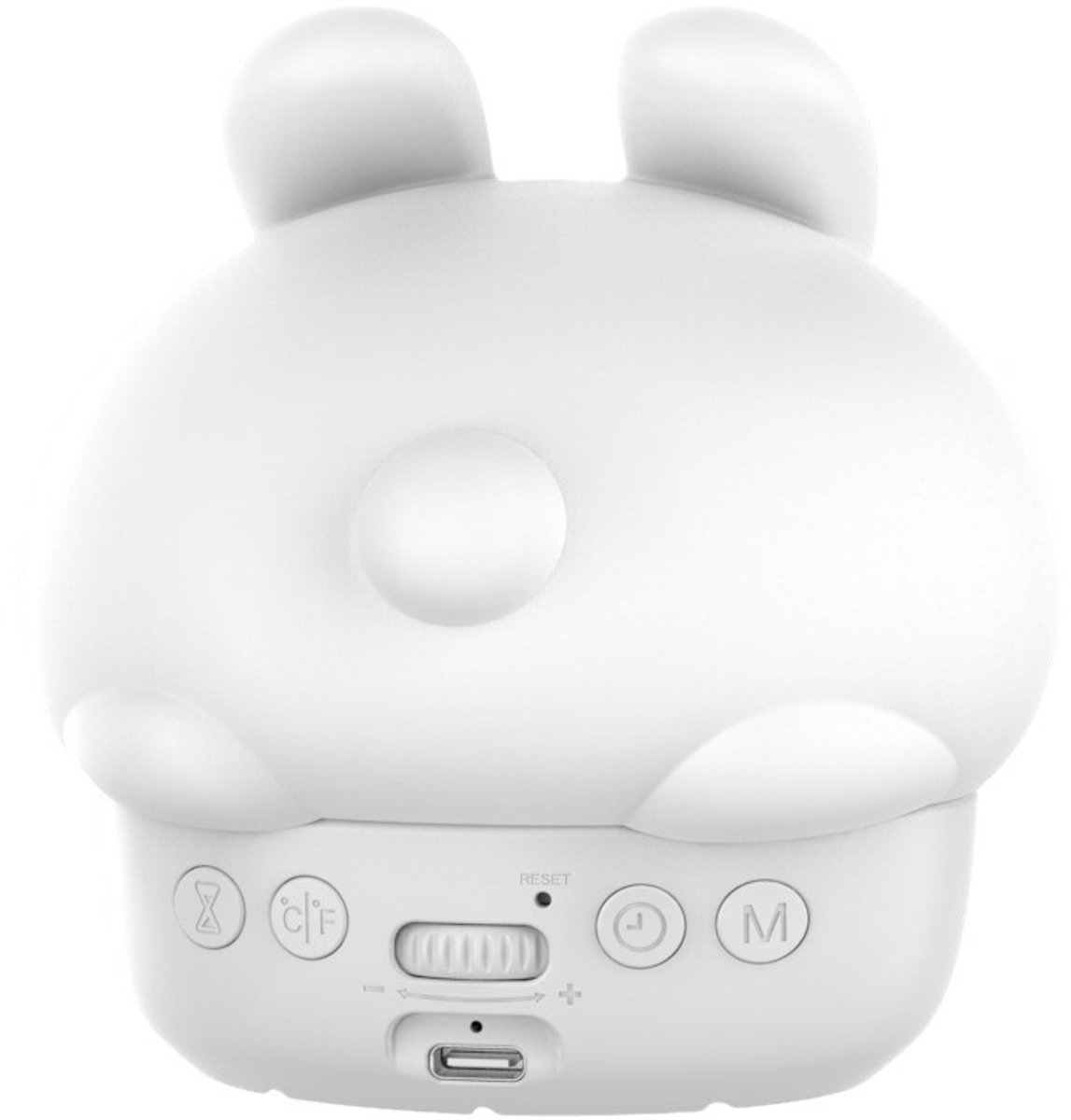 Children%27s Night Light - Table Lamp for Bedroom - Cute Rabbit Shape - Cartoon Bedside Lamp - Baby Night Light (White)