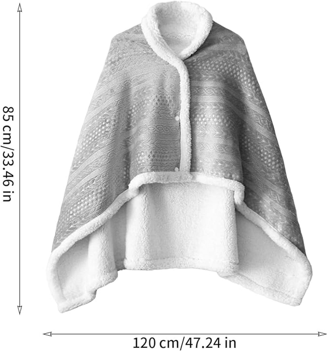Scarf - Blanket - Warm Scarf - Soft and Lightweight - Comfortable and Breathable - Suitable for Daily Use - Ideal for Warm Scarves and Blankets for Women and Girls at Home(Grey)