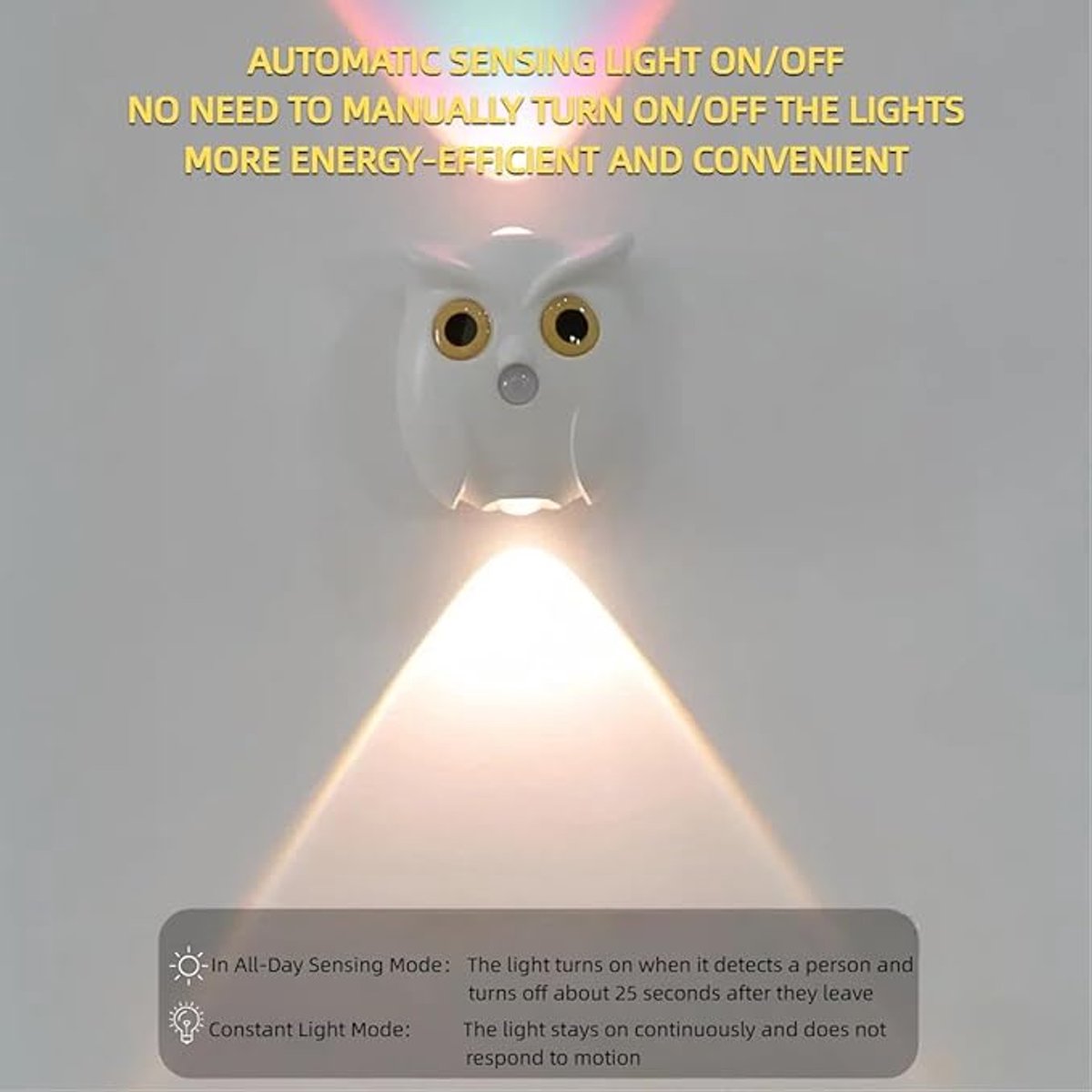 Night Light - Mood Lamp - LED Lighting - Night Lamp - LED Cabinet Light and Stair Light with Sensor - Two-tone - USB Rechargeable Night Light - Magnetic Mounting - For Children%27s Room