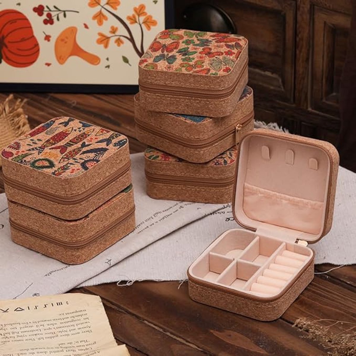 Jewelry Box - Vintage Style - Portable Storage Box - Jewelry Box - Can Store Earrings