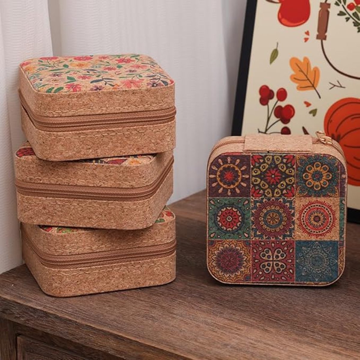 Jewelry Box - Vintage Style - Portable Storage Box - Jewelry Box - Can Store Earrings