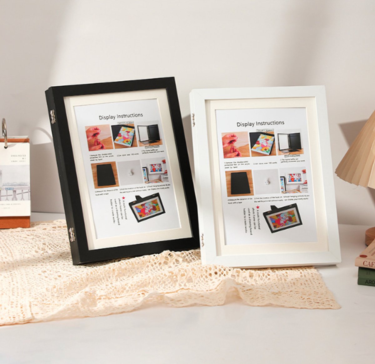 Interchangeable frame - children%27s drawing - Interchangeable frame A4 - Children%27s artwork - children%27s drawings interchangeable frame - Photo frame Poster frame Wall frame - Gift - Black