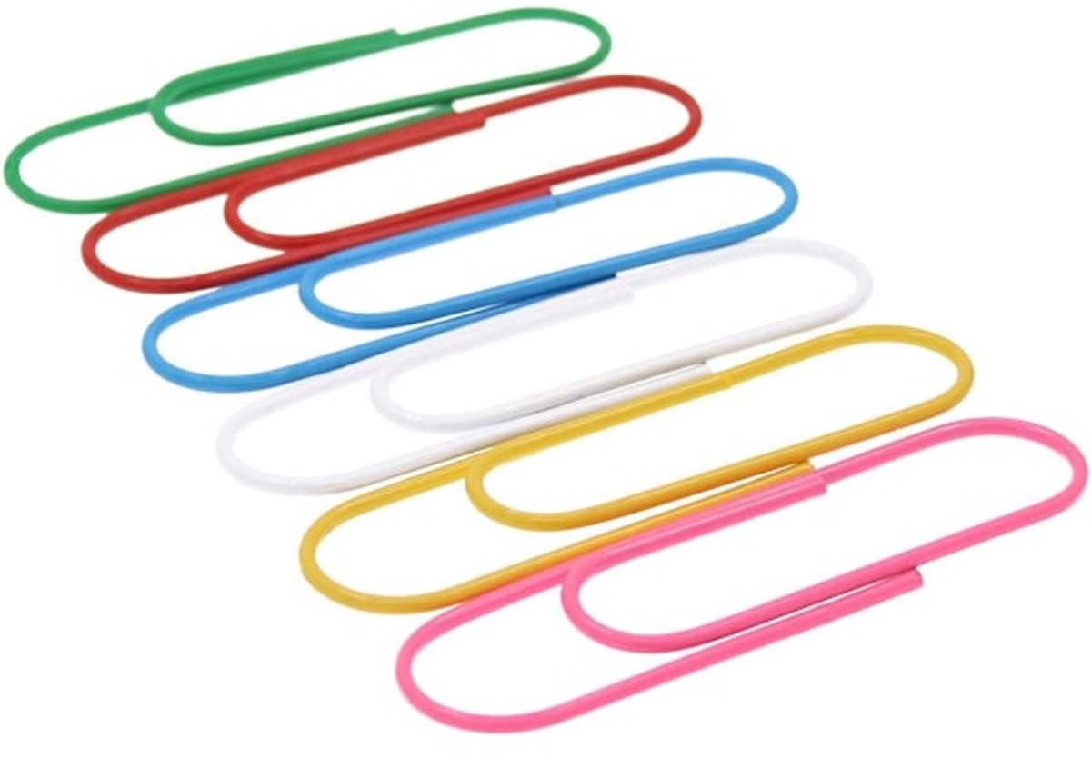 Extra Large Paper Clips - Available in a variety of colors, perfect for multiple uses, such as office and school - Color-coded organization for long-term document retention